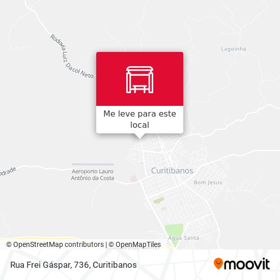 Rua Frei Gáspar, 736 mapa