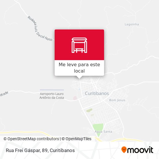 Rua Frei Gáspar, 89 mapa