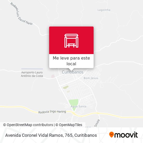 Avenida Coronel Vidal Ramos, 765 mapa