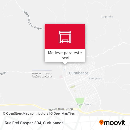 Rua Frei Gáspar, 304 mapa