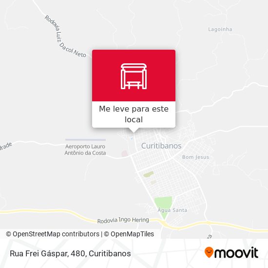 Rua Frei Gáspar, 480 mapa