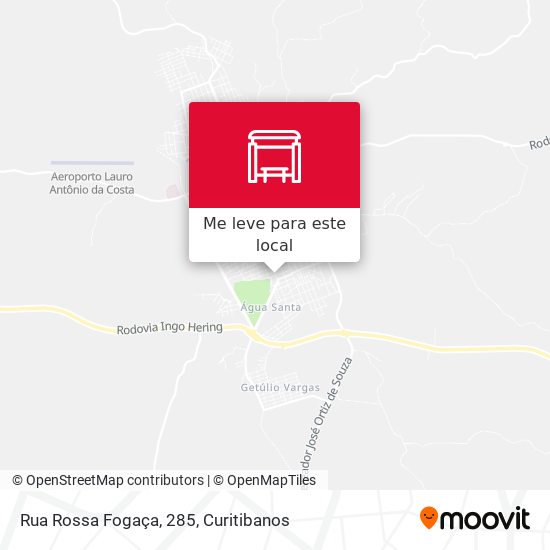 Rua Rossa Fogaça, 285 mapa