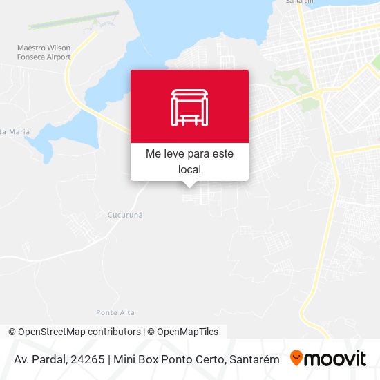 Av. Pardal, 24265 | Mini Box Ponto Certo mapa