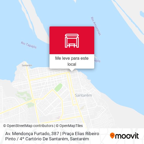 Av. Mendonça Furtado, 387 | Praça Elias Ribeiro Pinto / 4º Cartório De Santarém mapa