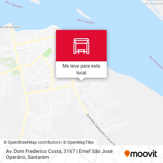 Av. Dom Frederico Costa, 3167 | Emef São José Operário mapa