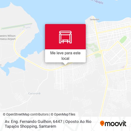 Av. Eng. Fernando Guilhon, 6447 | Oposto Ao Rio Tapajós Shopping mapa