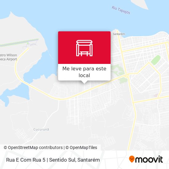 Rua E Com Rua 5 | Sentido Sul mapa