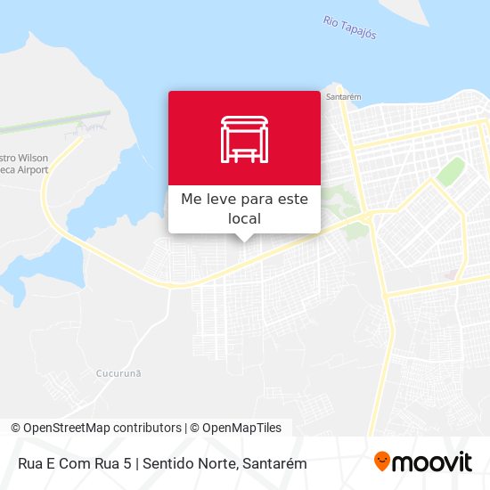 Rua E Com Rua 5 | Sentido Norte mapa