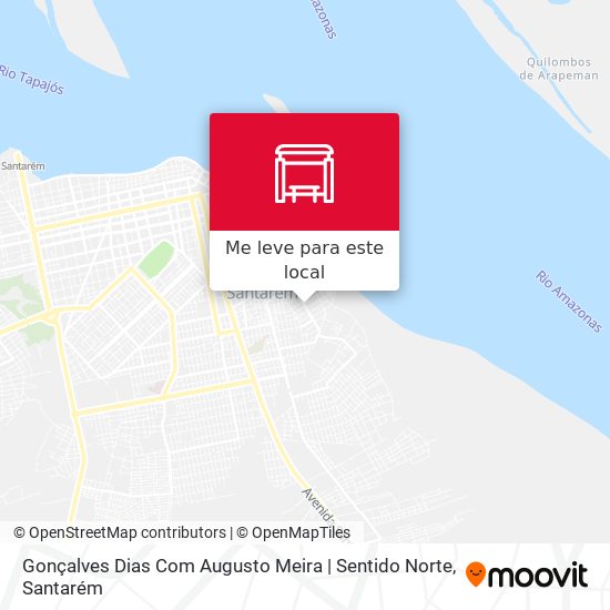 Gonçalves Dias Com Augusto Meira | Sentido Norte mapa