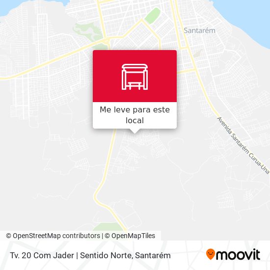 Tv. 20 Com Jader | Sentido Norte mapa