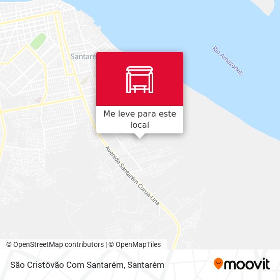 São Cristóvão Com Santarém mapa