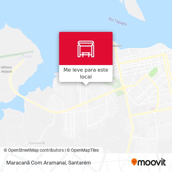 Maracanã Com Aramanaí mapa