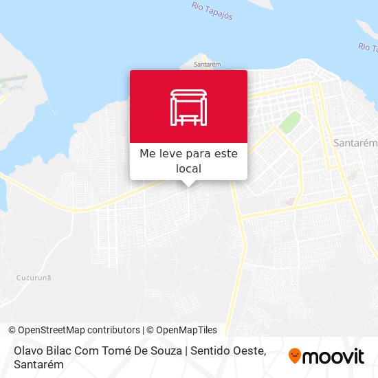 Olavo Bilac Com Tomé De Souza | Sentido Oeste mapa