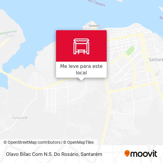 Olavo Bilac Com N.S. Do Rosário mapa