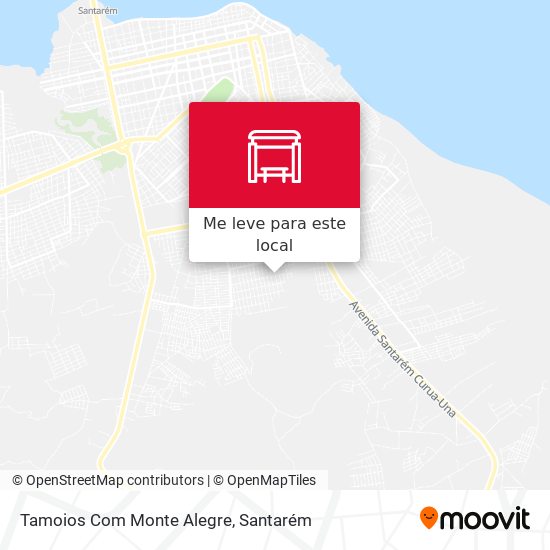 Tamoios Com Monte Alegre mapa