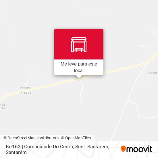 Br-163 | Comunidade Do Cedro, Sent. Santarém mapa