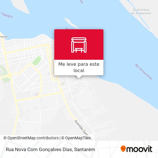 Rua Nova Com Gonçalves Dias mapa