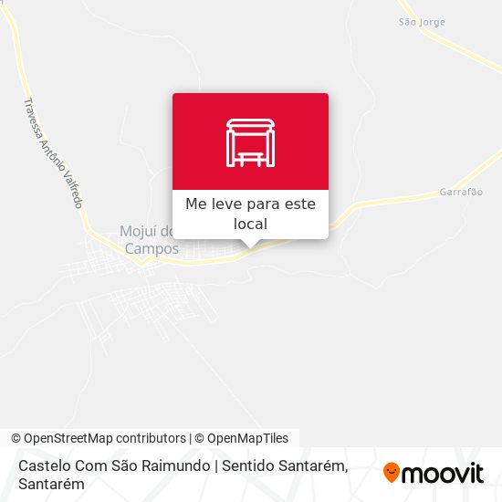 Castelo Com São Raimundo | Sentido Santarém mapa