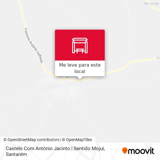 Castelo Com Antônio Jacinto | Sentido Mojuí mapa