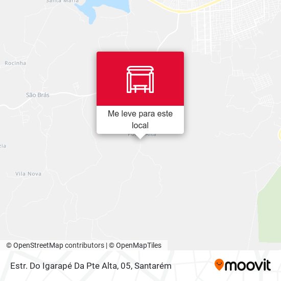 Estr. Do Igarapé Da Pte Alta, 05 mapa