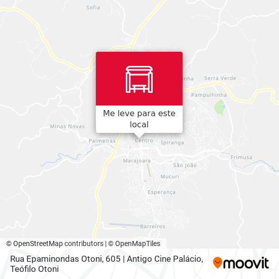 Rua Epaminondas Otoni, 605 | Antigo Cine Palácio mapa