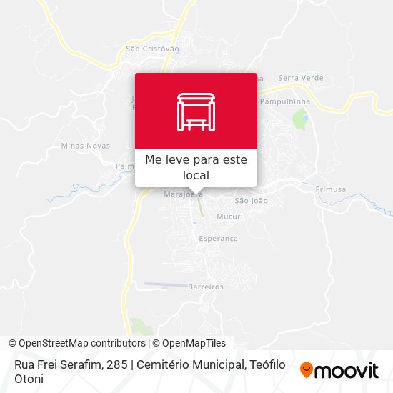 Rua Frei Serafim, 285 | Cemitério Municipal mapa