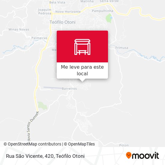Rua São Vicente, 420 mapa