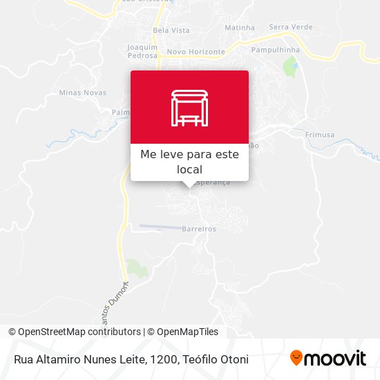 Rua Altamiro Nunes Leite, 1200 mapa