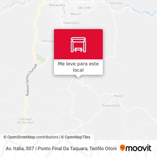 Av. Itália, 307 | Ponto Final Da Taquara mapa