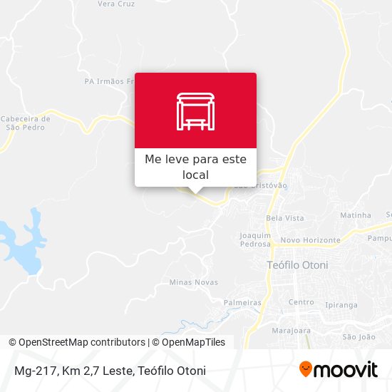 Mg-217, Km 2,7 Leste mapa