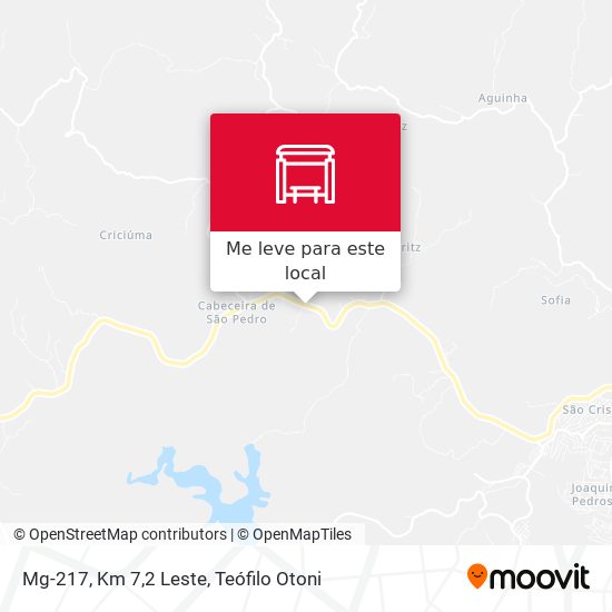 Mg-217, Km 7,2 Leste mapa