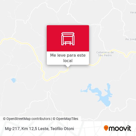 Mg-217, Km 12,5 Leste mapa