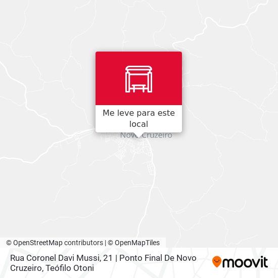 Rua Coronel Davi Mussi, 21 | Ponto Final De Novo Cruzeiro mapa