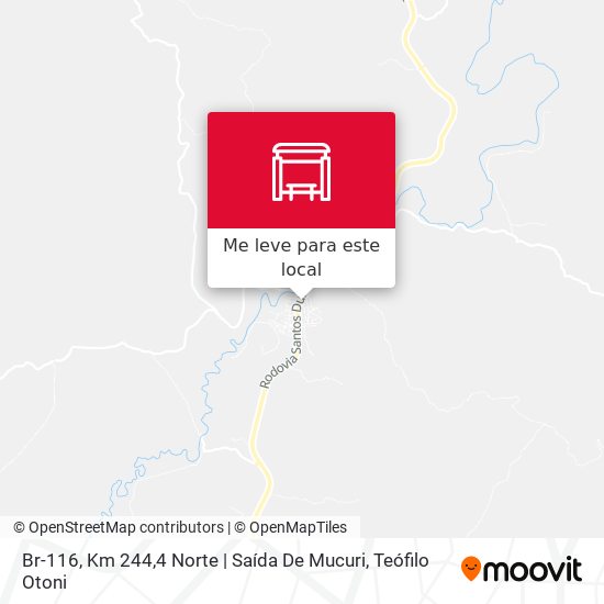 Br-116, Km 244,4 Norte | Saída De Mucuri mapa