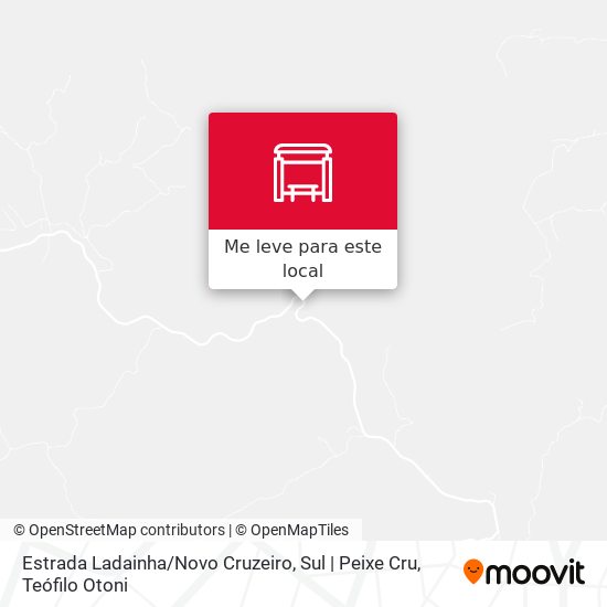Estrada Ladainha / Novo Cruzeiro, Sul | Peixe Cru mapa