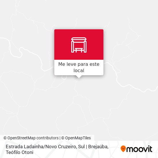 Estrada Ladainha / Novo Cruzeiro, Sul | Brejaúba mapa