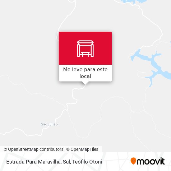 Estrada Para Maravilha, Sul mapa