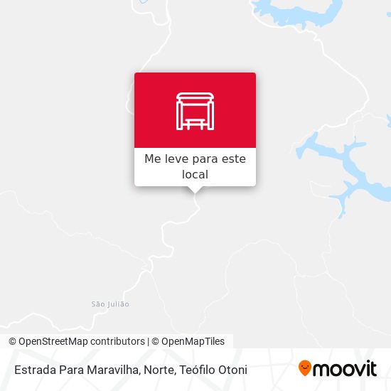 Estrada Para Maravilha, Norte mapa