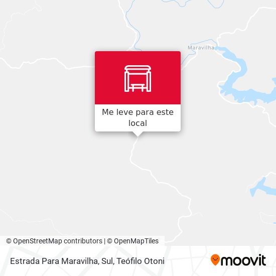 Estrada Para Maravilha, Sul mapa