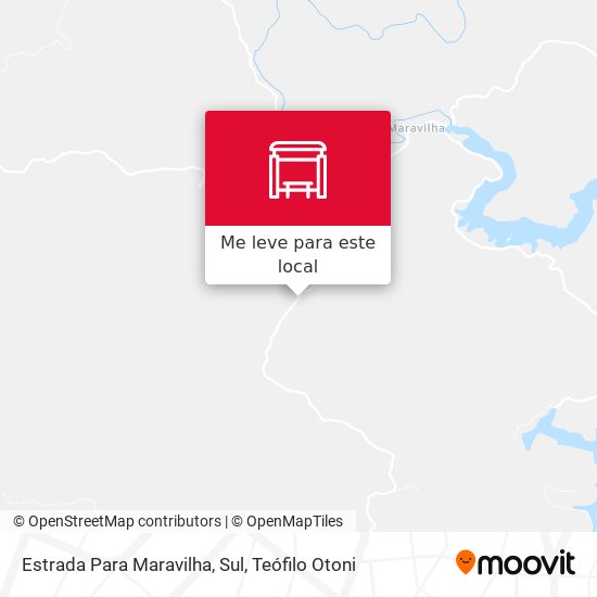 Estrada Para Maravilha, Sul mapa