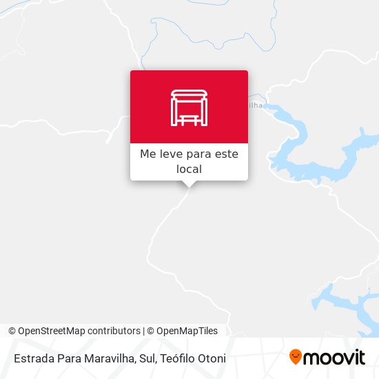 Estrada Para Maravilha, Sul mapa