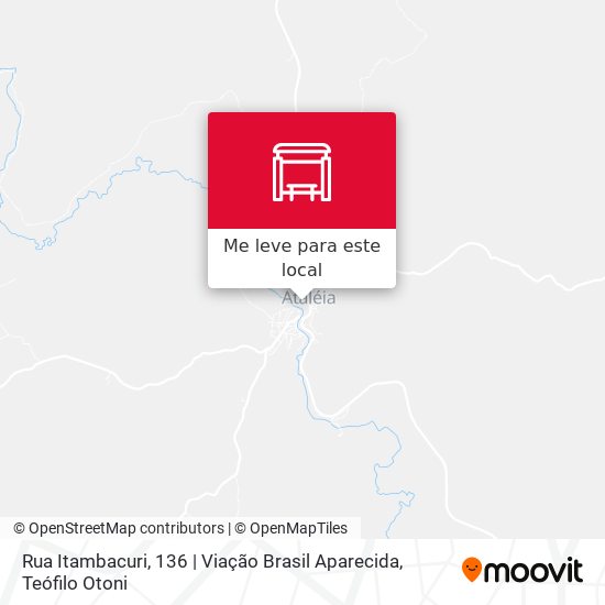 Rua Itambacuri, 136 | Viação Brasil Aparecida mapa