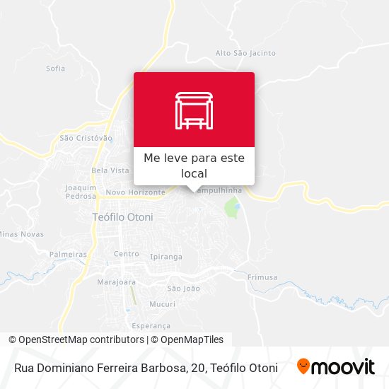 Rua Dominiano Ferreira Barbosa, 20 mapa