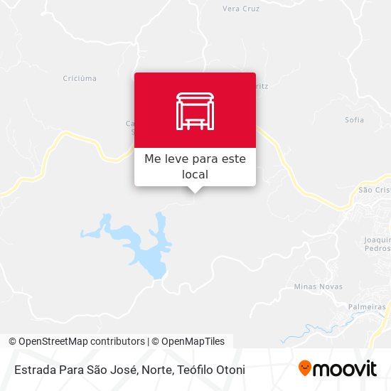 Estrada Para São José, Norte mapa