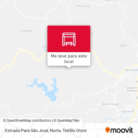 Estrada Para São José, Norte mapa