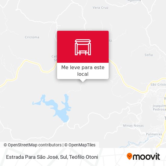 Estrada Para São José, Sul mapa