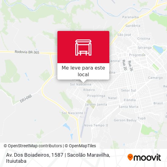 Av. Dos Boiadeiros, 1587 | Sacolão Maravilha mapa
