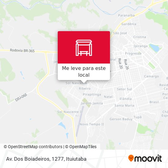 Av. Dos Boiadeiros, 1277 mapa