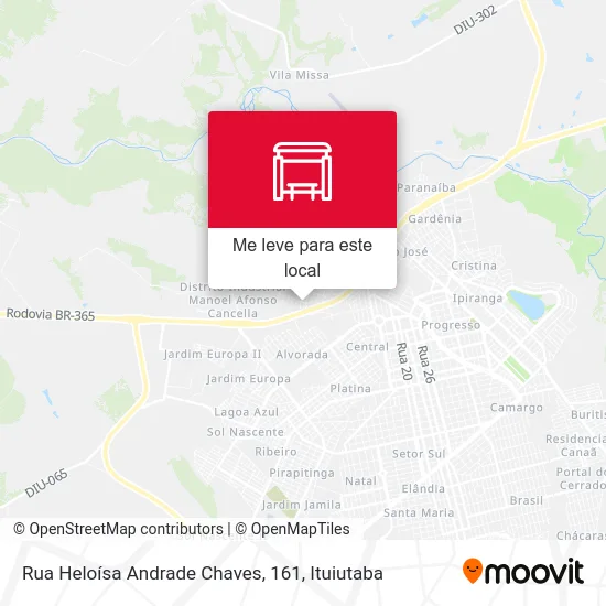 Rua Heloísa Andrade Chaves, 161 mapa