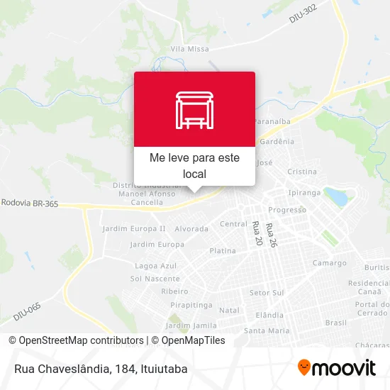 Rua Chaveslândia, 184 mapa
